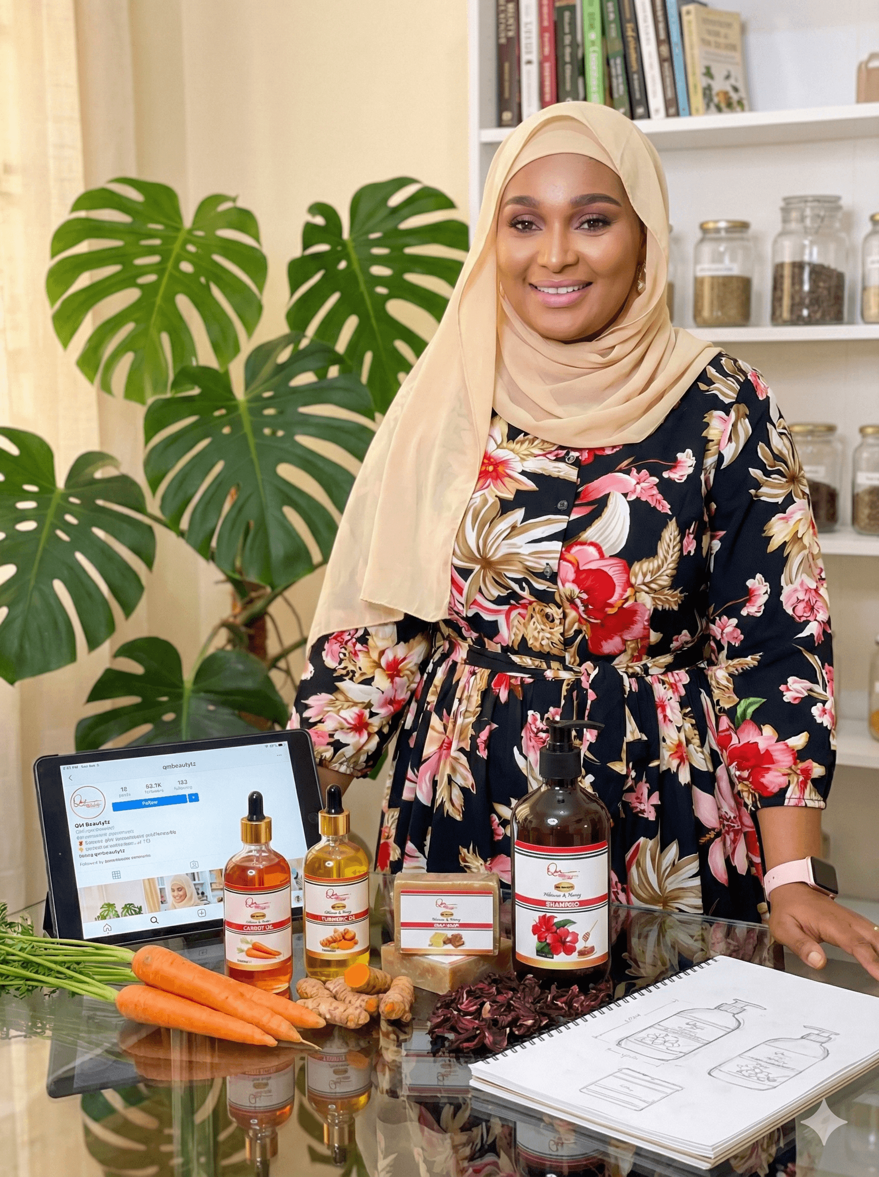 Saida Bandawe - Founder of QM Beauty