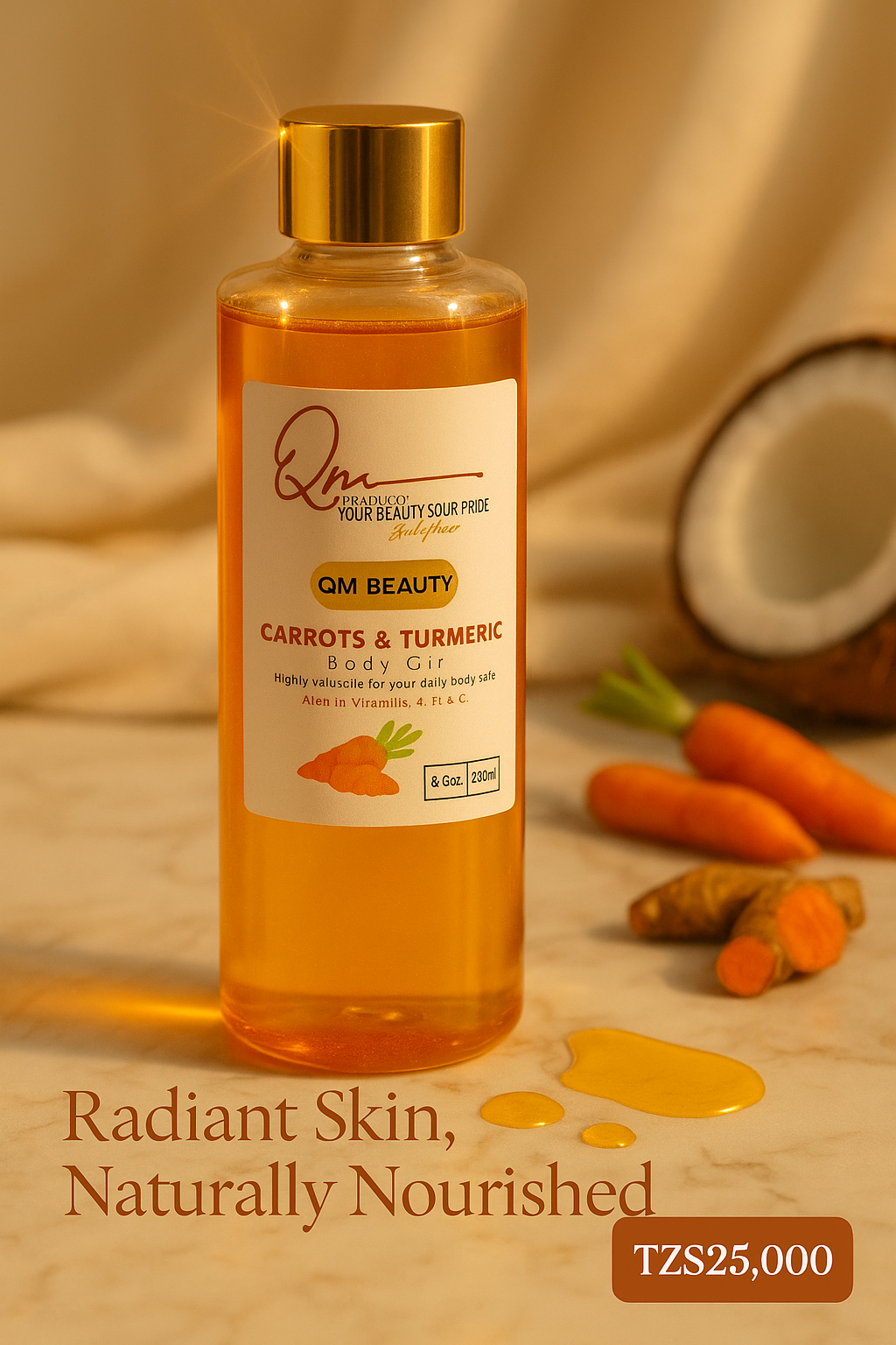 Carrots & Turmeric Body Oil thumbnail 3